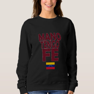 Sudadera Venezuela Mano tiene Fe Vinotinto Tshirt para muje