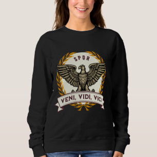 Sudadera Veni Vidi Vici Julius Caesar cita Roma antigua