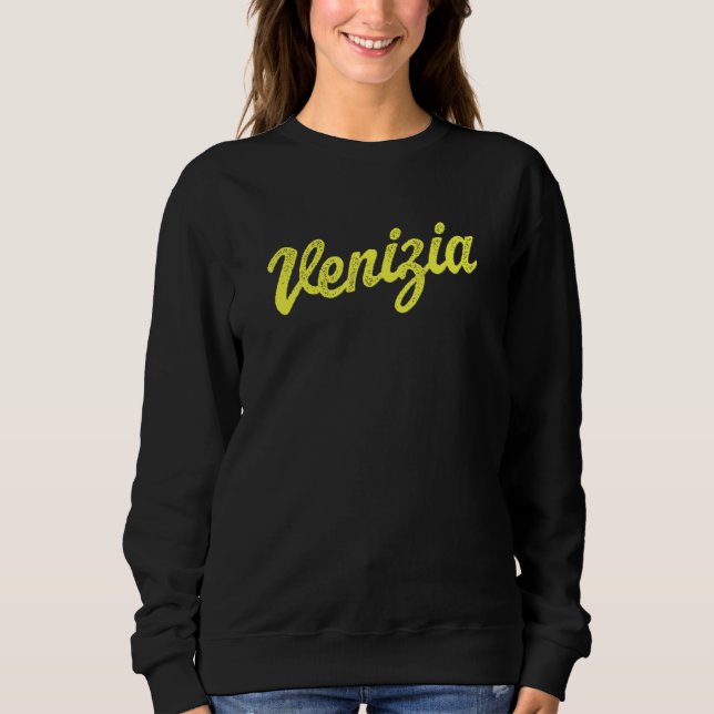 Sudadera Venizia Italia Script Retro Venice Italia chicos c (Anverso)