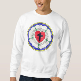 Sudadera Ventana de vidrio tintado de la Rosa de Lutero