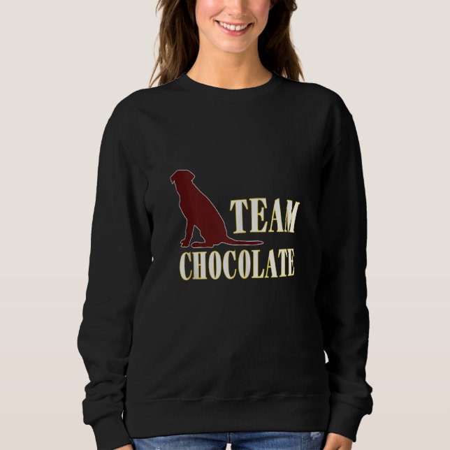 Sudadera Ventilador de perro recuperador de chocolate V2 (Anverso)