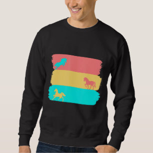 Sudadera Ventilador ecuestre Retro Horse Lover
