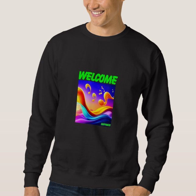 Sudadera Venustas Art Welcome Happiness (Anverso)