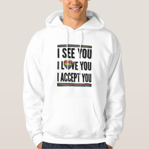 Sudadera Veo que te amas, te aceptas, te enorgulleces Diseñ