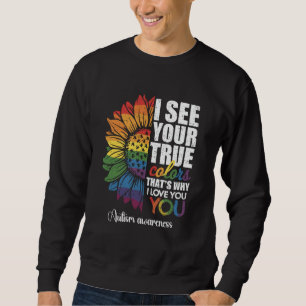 Sudadera Veo tu verdadero color Infinito Arcoíris Neurodive