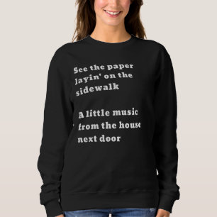 Sudadera Ver El Papel En La Casa De Música De La Acera N
