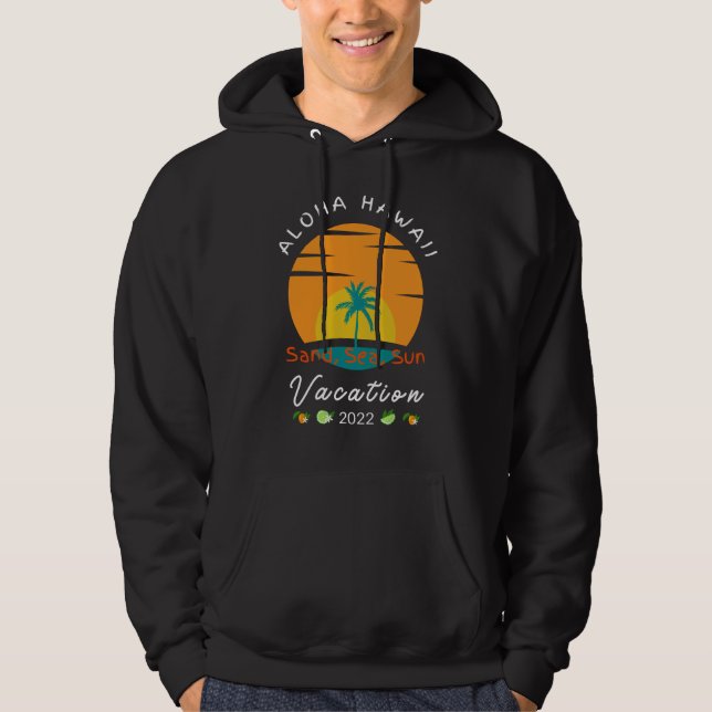 Sudadera Verano Aloha Hawaii Vacation 2022 Guay (Anverso)