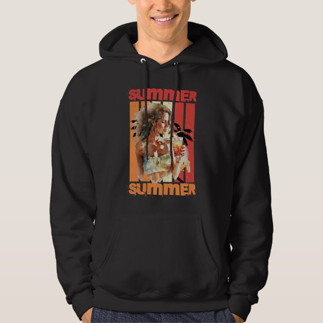 Sudadera Verano Chica Retro Sunset (Anverso)