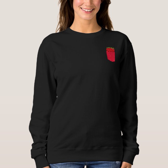 Sudadera Verano Comida Rojo Berries Fruta Cute Fechero (Anverso)