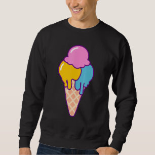 Sudadera Verano De Crema De Hielo Colorido Para Niños Ropa