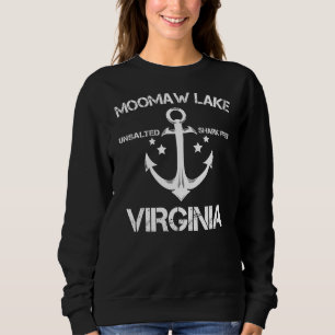 Sudadera Verano de divertida pesca en Moomaw Lake Virginia