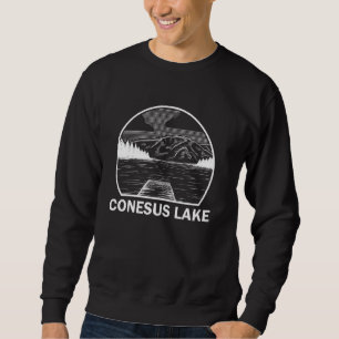 Sudadera Verano de pesca divertida en Conesus Lake New York
