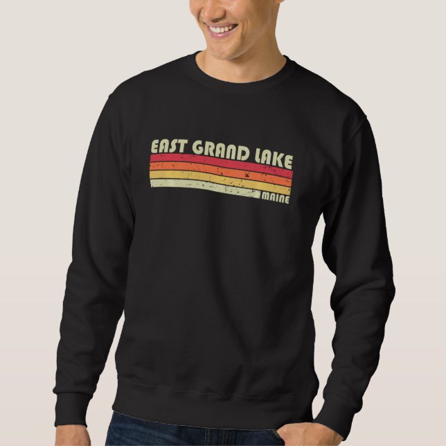 Sudadera Verano de pesca divertida en el Grand Lake Maine (Anverso)