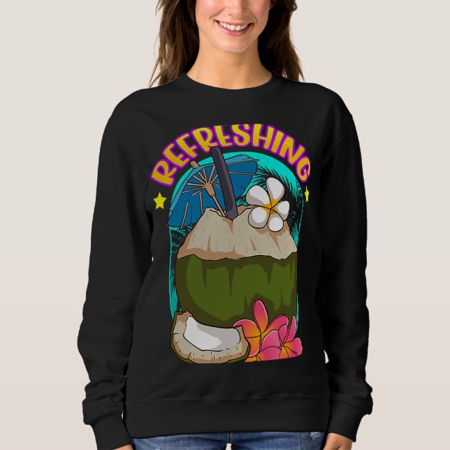 Sudadera Verano de sol Palmeras Árboles de coco tropical re (Anverso)