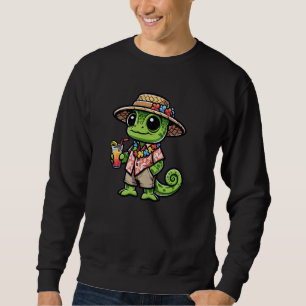Sudadera Verano divertidísimo Chameleon Hawaii Reptile