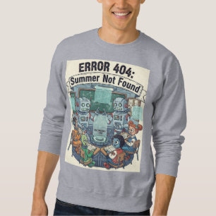 Sudadera Verano no encontrado - Gracioso Robot Retro