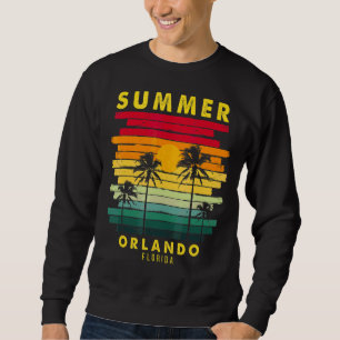 Sudadera Verano Orlando Florida Beach Sunset Retro