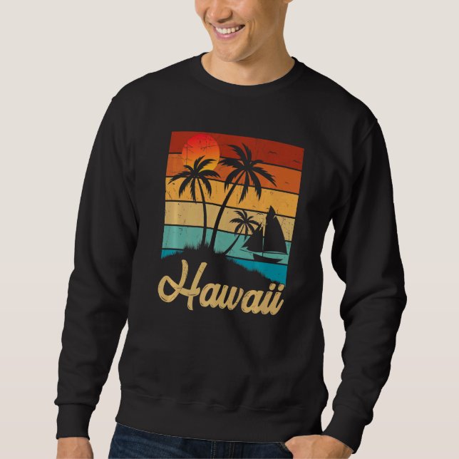 Sudadera Verano retro vintage Hawaii (Anverso)