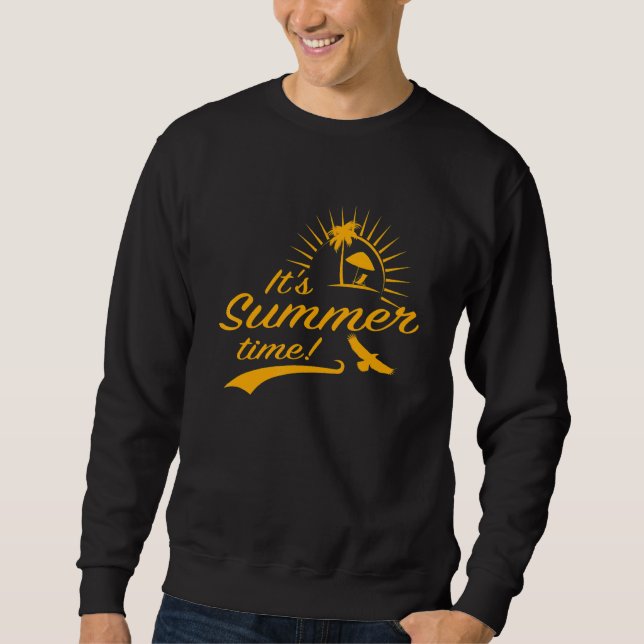 Sudadera Verano Sol Playa Mar Turquesa Palmeras Vacaciones (Anverso)