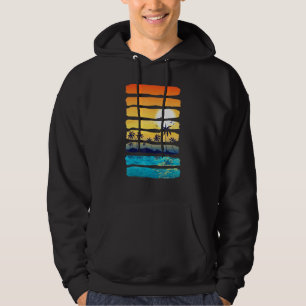 Sudadera Verano Sun Palm Tree Beach Ocean Artistic 1