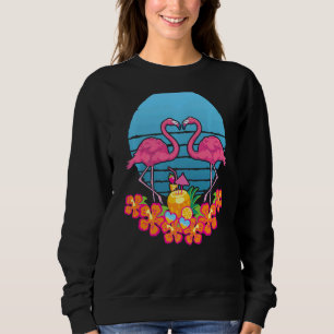 Sudadera Verano Tropical Exótico Flores Retro De Animales D