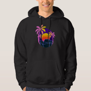 Sudadera Verano tropical Palm Trees Sunset Beach 90 Art Va