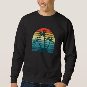 Sudadera Verano Vacacional Playa Palm Trees Tropi Estilo Re