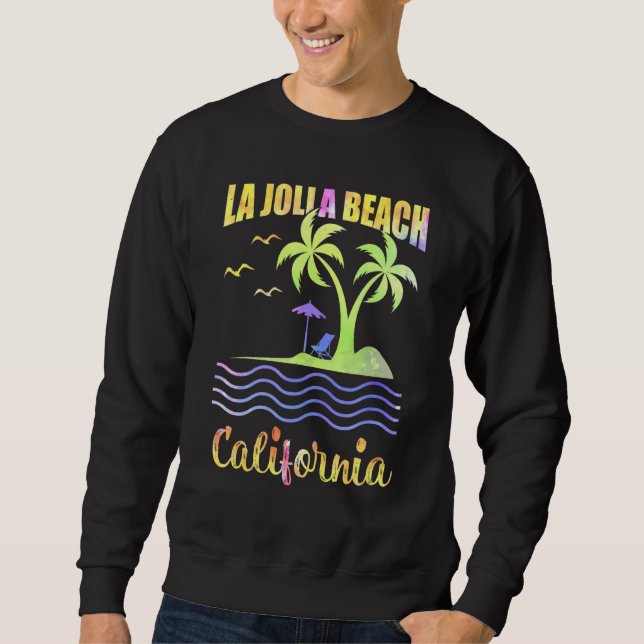 Sudadera Verano Vacaciones Retro Sunset California La Jolla (Anverso)