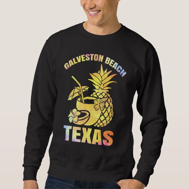 Sudadera Verano Vacaciones Retro Sunset Texas Galveston Bea (Anverso)