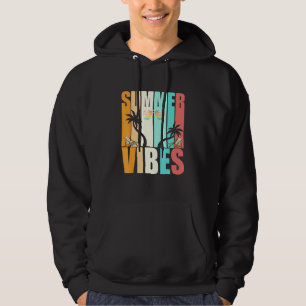 Sudadera Verano Vibes Vacaciones Verano Vintage Beach Palm 