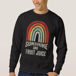 Sudadera Verano Vintage Retro De Sol Y Jugo De Fruta