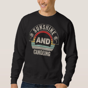 Sudadera Verano Vintage Retro Sunshine Y Deporte De Canoa