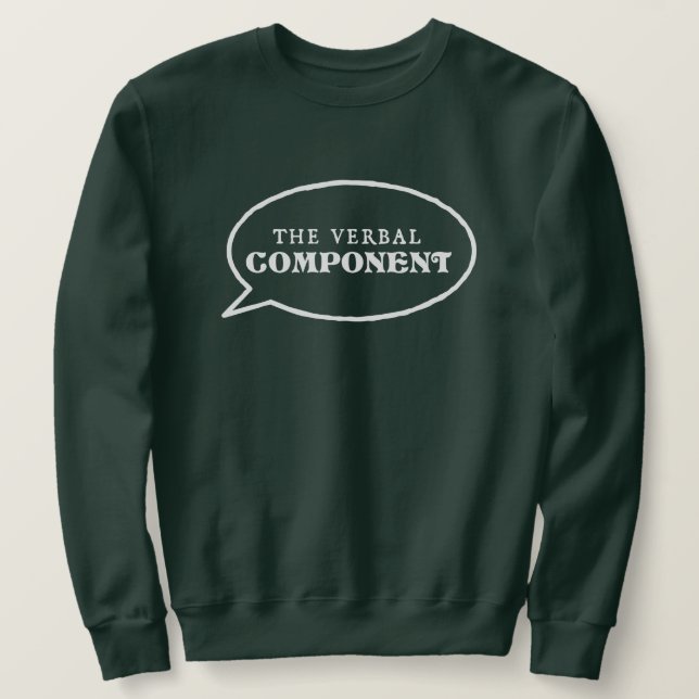 Sudadera Verbal Component - Verde (Anverso del diseño)