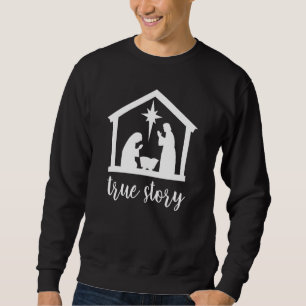 Sudadera Verdadera Historia Navidad Natividad Cristiano Jes