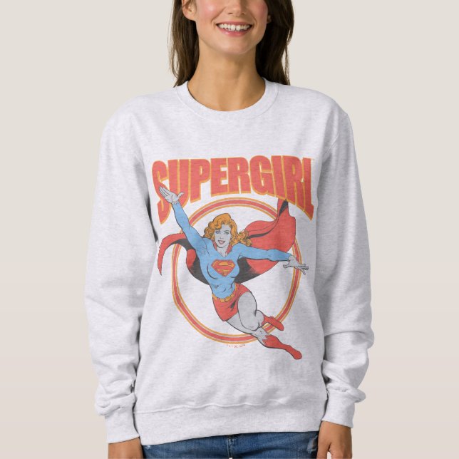 Sudadera Verdadera Superchica Vintage Flying Graphic (Anverso)