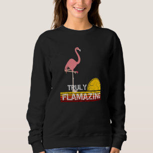 Sudadera Verdaderamente Flamazing Flamingo Rosa