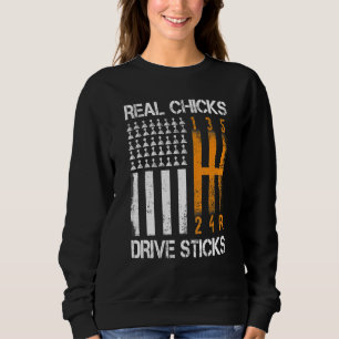 Sudadera Verdaderas garrapatas manejan palos de auto de car