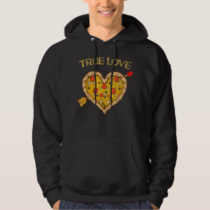 Sudadera Verdadero amor Valentine Pizza El día de San Valen