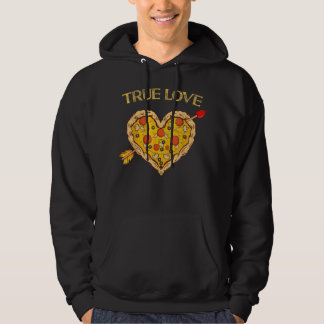 Sudadera Verdadero amor Valentine Pizza El día de San Valen