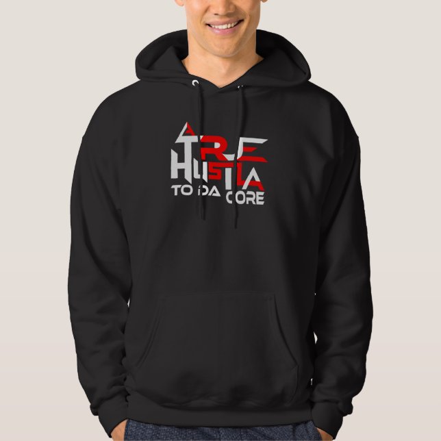 Sudadera Verdadero núcleo HustLA (Anverso)