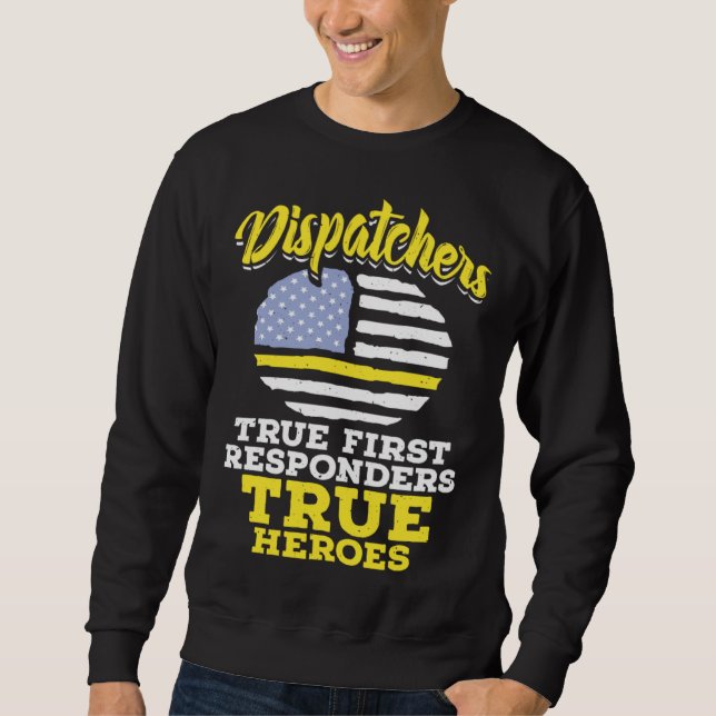 Sudadera Verdaderos Primeros Auxilios Operador de Despacho  (Anverso)