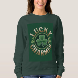 Sudadera Verde Bosque para Mujeres Lucky Charmer