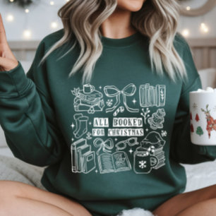 Sudadera verde con dibujo de Navidad 'Todo reserva