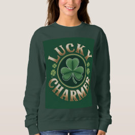 Sudadera Verde Forestal Femenina Lucky Charmer