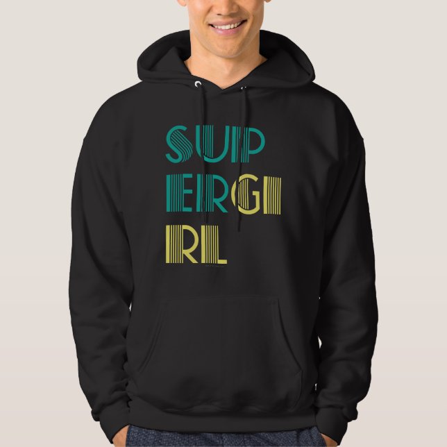 Sudadera Verde y amarillo de Supergirl (Anverso)