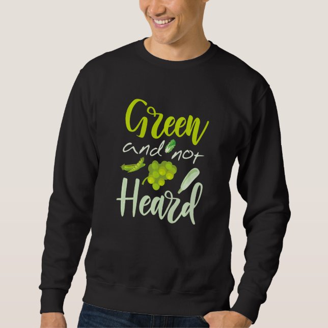 Sudadera Verde Y No Escuchado (Anverso)