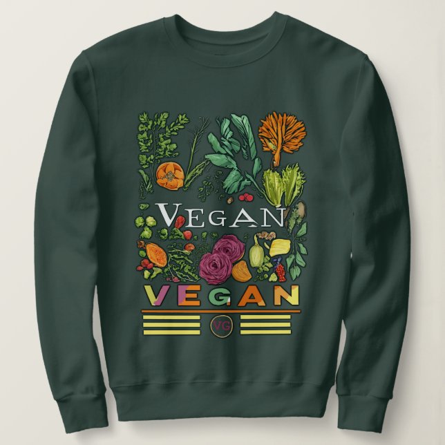 Sudadera Verduras (Anverso del diseño)