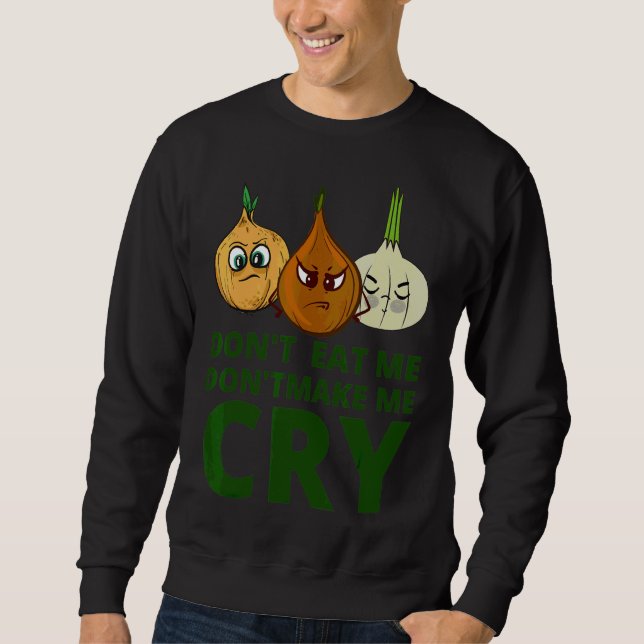 Sudadera Verduras y frutas veganas protestando contra el ve (Anverso)