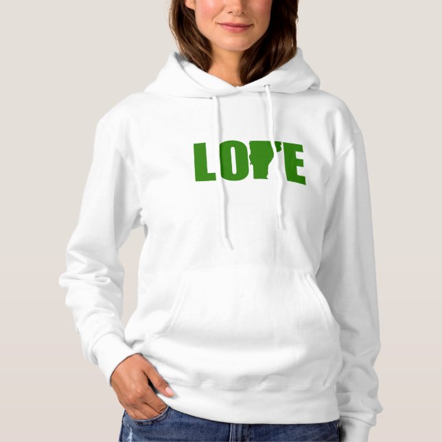 Sudadera Vermont Love American Apparel Hoodie (Anverso)