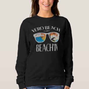 Sudadera Vero Beach Florida Beach Vacation Sunset